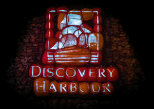 Discovery Harbour Logo in Pumpkin