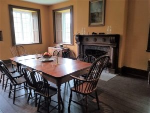 dinning room inside the Officers’ Quarters