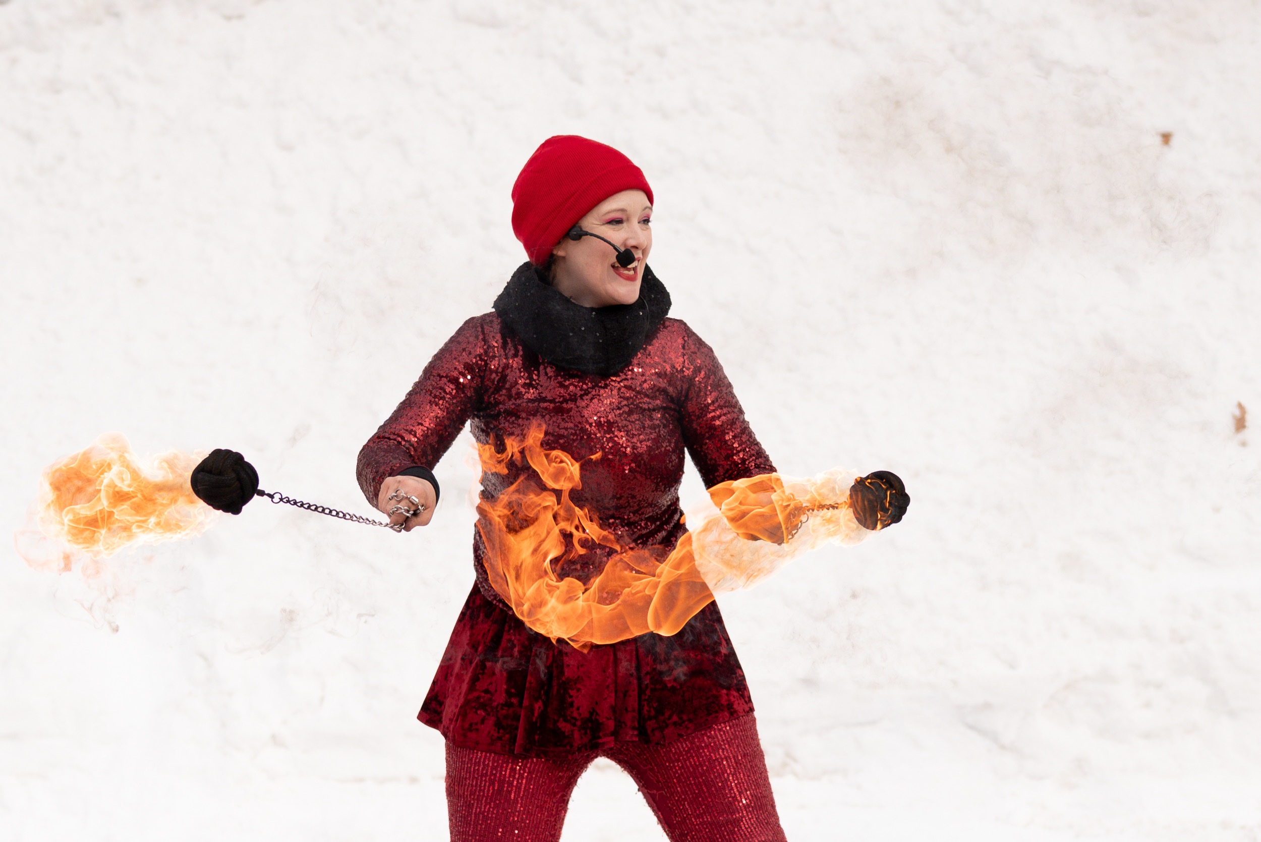 Fire dancer