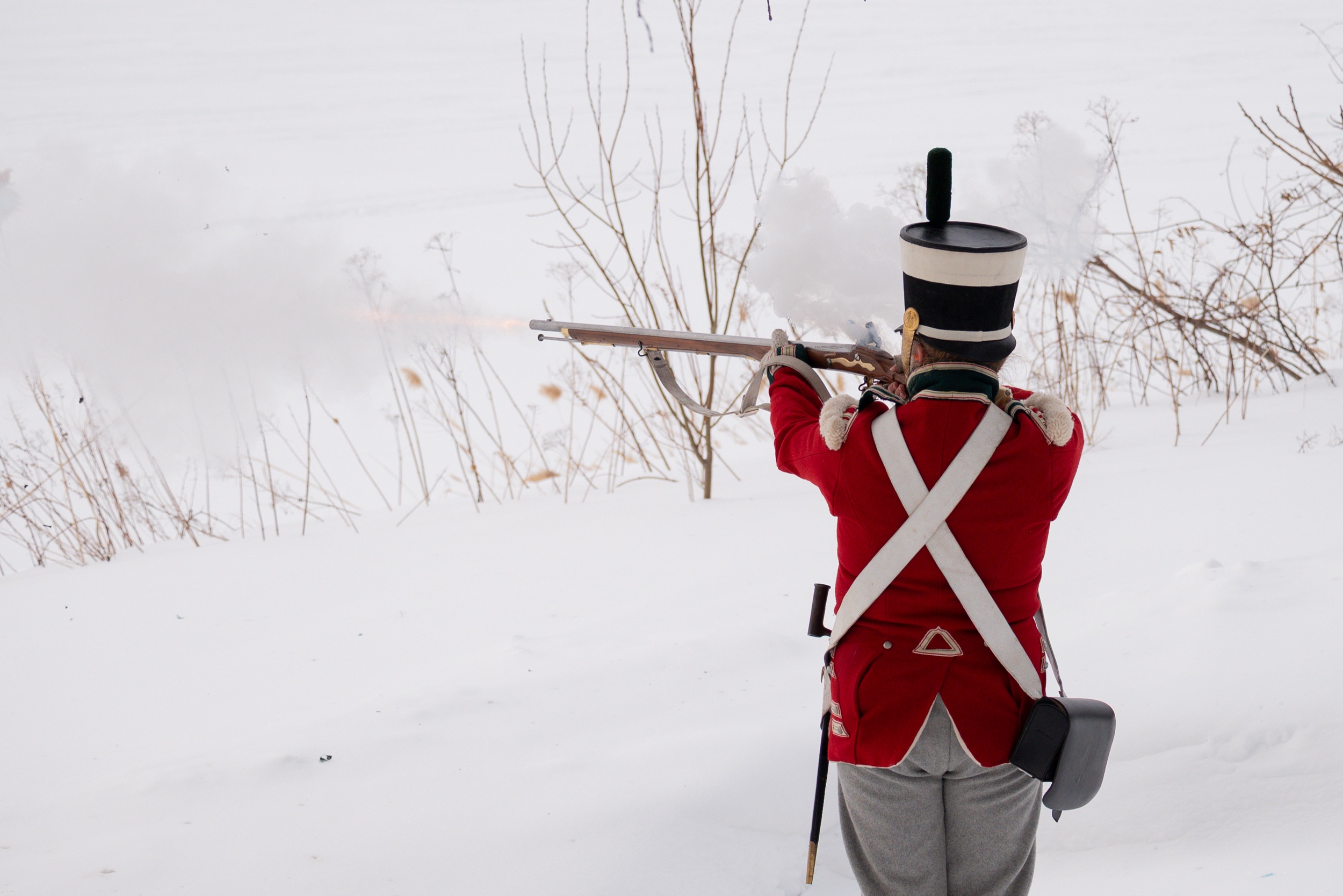 Gun firing